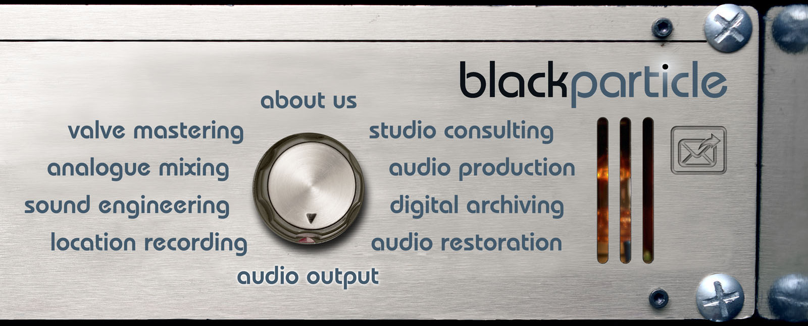 blackparticle header navigation