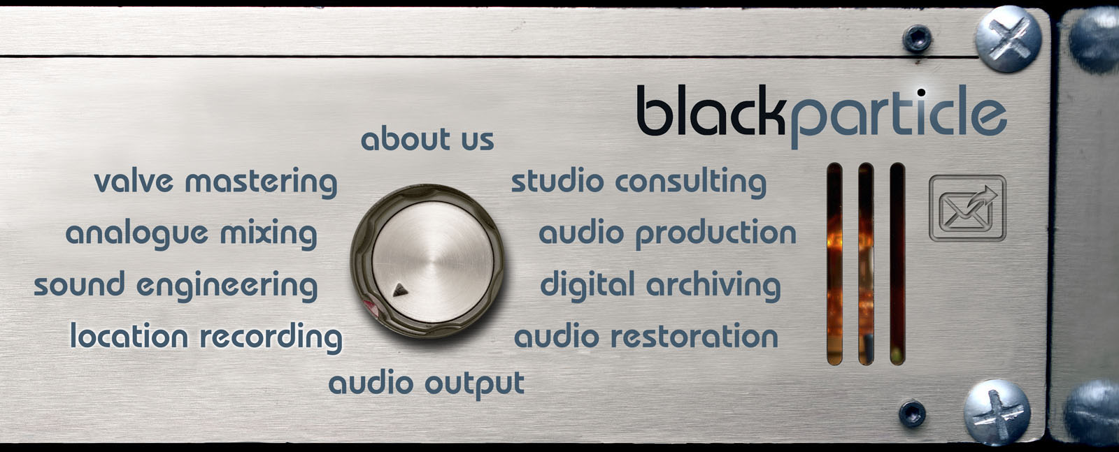 blackparticle header navigation